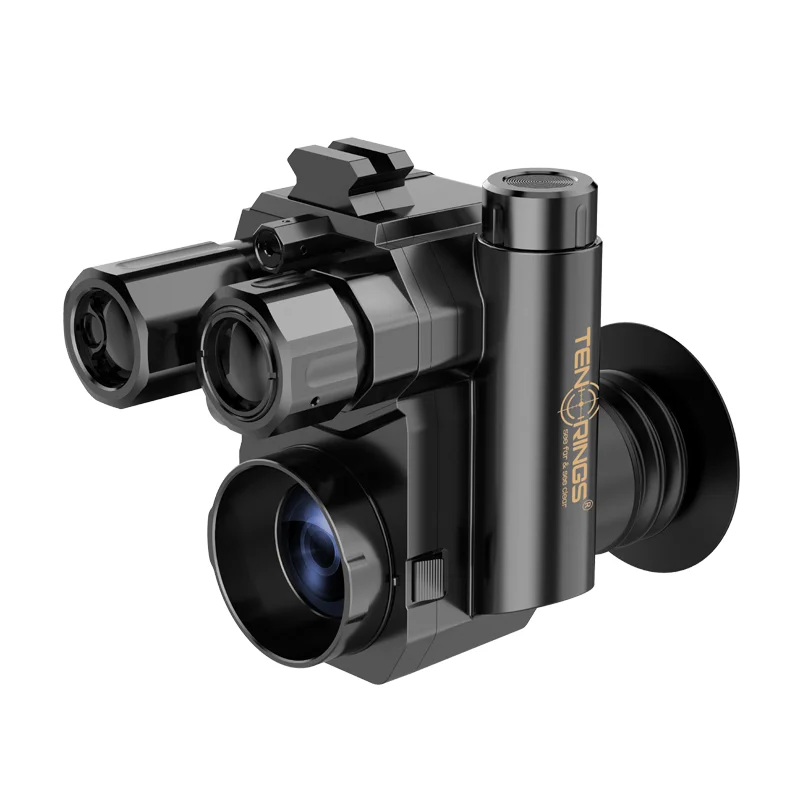 Tenrings Clip On Front Night Vision Scope 1080P/4K Sensor 350m Ir Rangefinder 1000m For Hunting