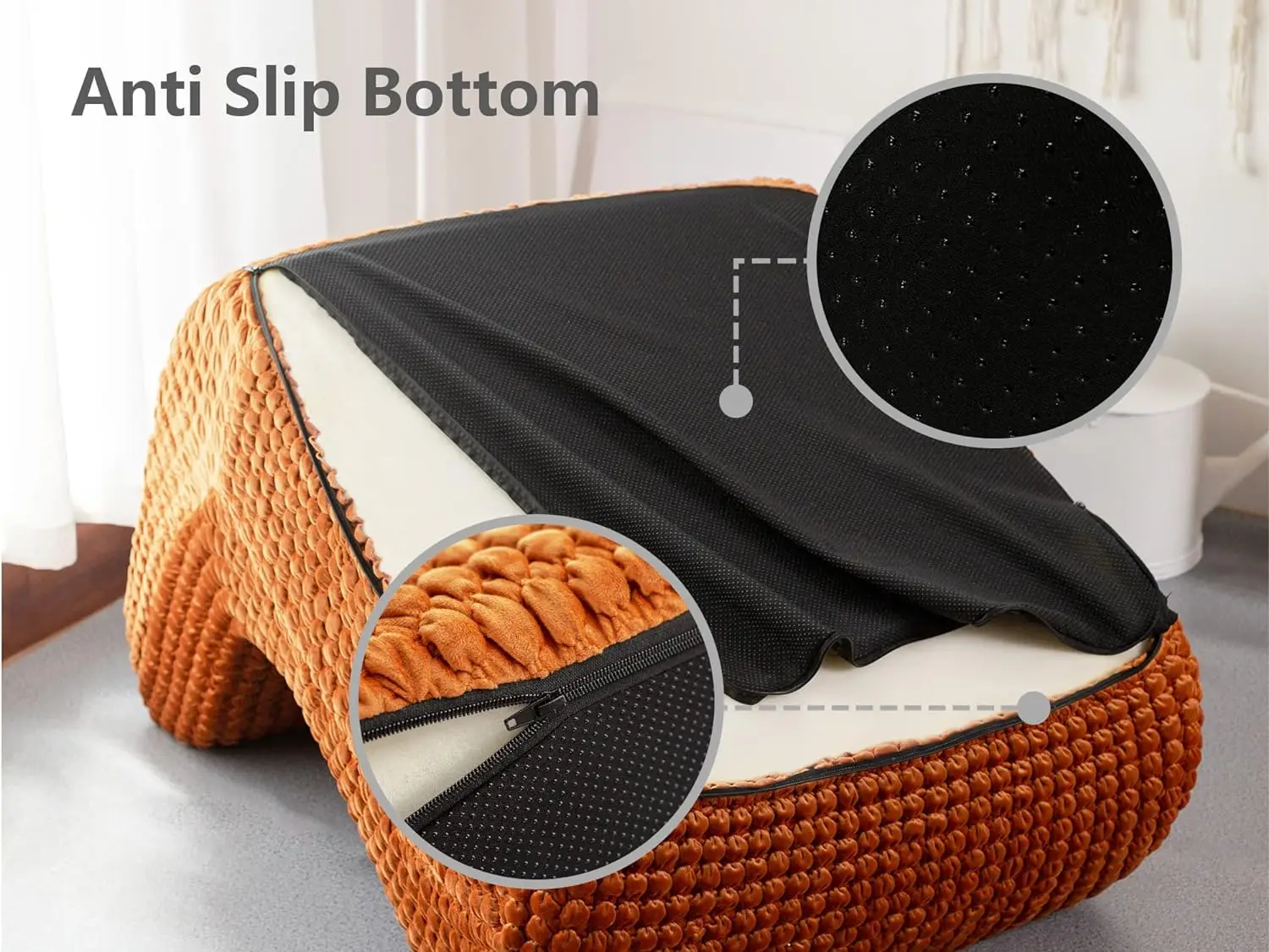 Gravity Chaise Lounge Chair Bean Bag Sofa, Reading Lazy Chair Foam Recliner for Living Room