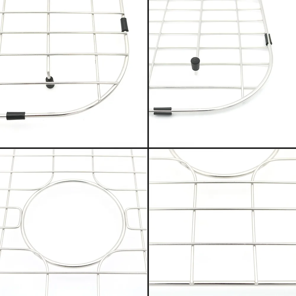 Custom Kitchen Sink Grid Kitchen Stainless Steel Dish Draining Rack Wire Sink Grids
