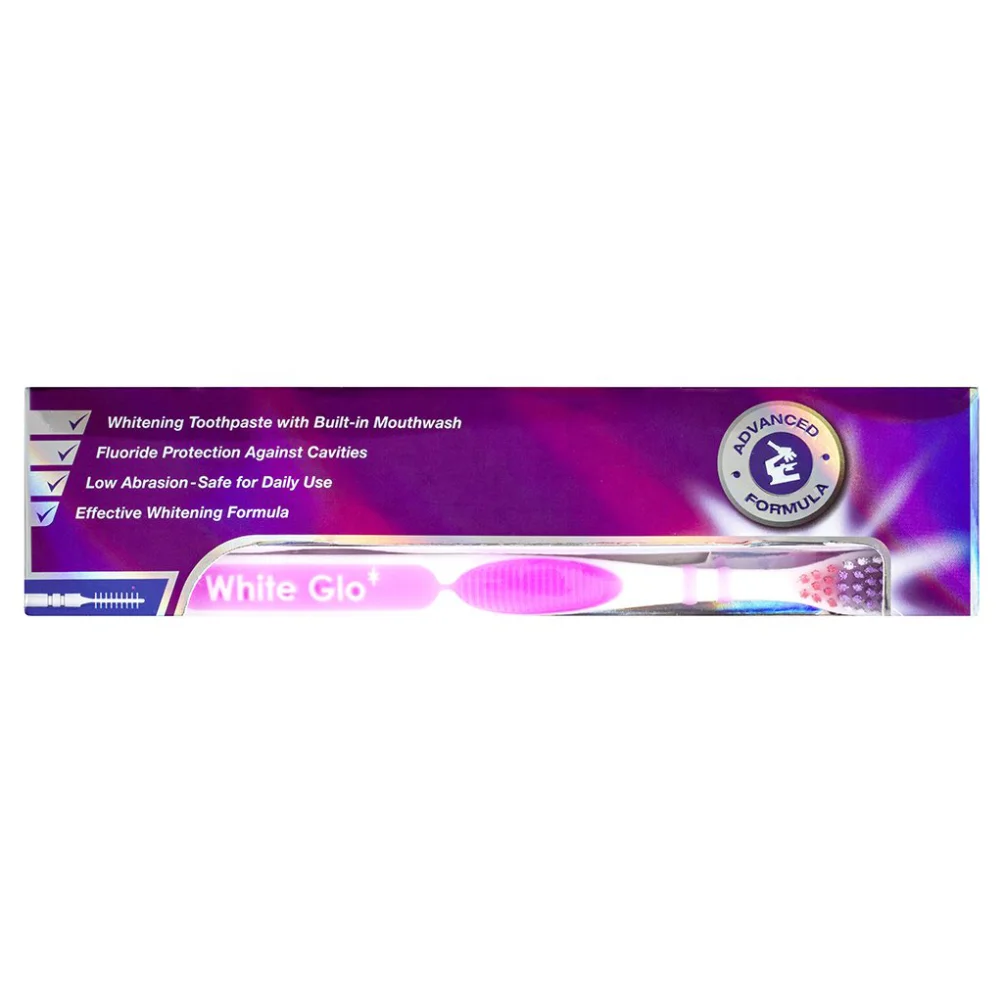White Glo 2 in 1 Whitening Toothpaste with Mouthwash 150G