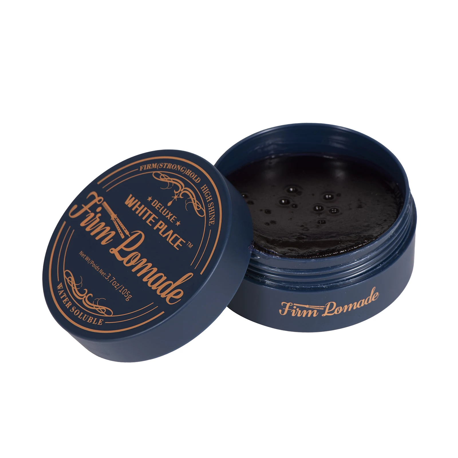 New Product High Shine Pomade White Place Water Based Strong Hold Hair Pomade