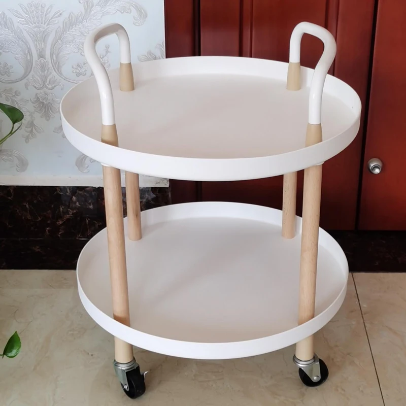 Modern Metal Rotating Storage Rack Fruit 2 Tier Kitchense 5 Tier Layer Plastic Kitchen Trolley for Kitchen