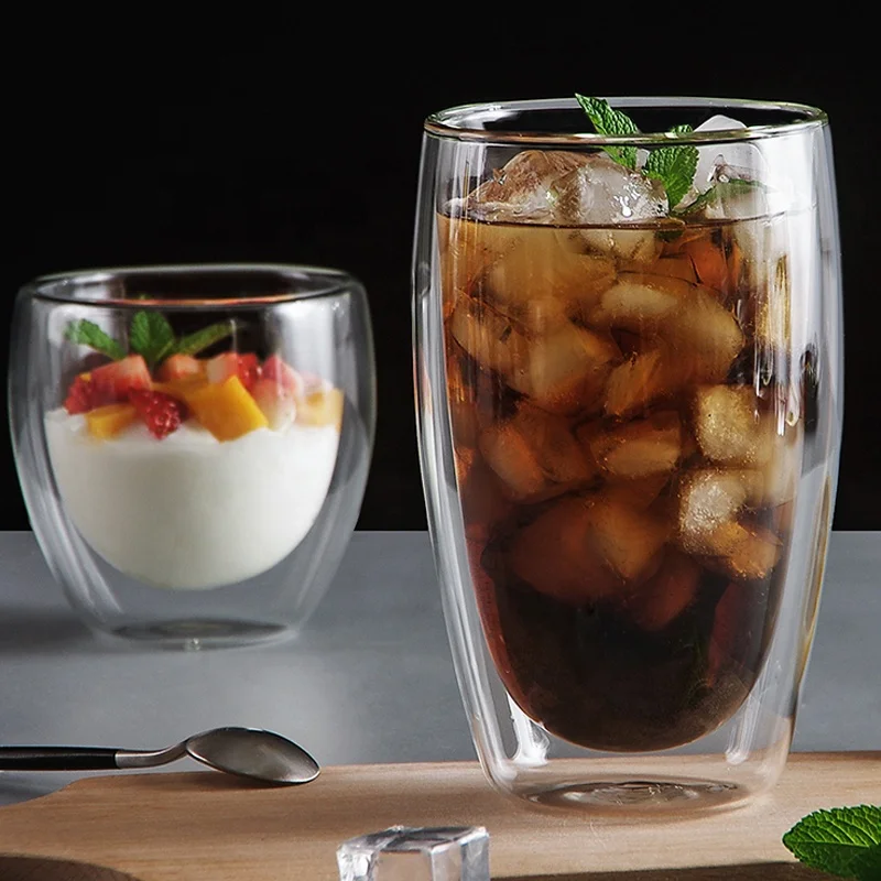 
Hot sale 80ml/200ml/250ml/350ml/450ml coffee glass set handcrafted double walled glass coffee cup, coffee glass 