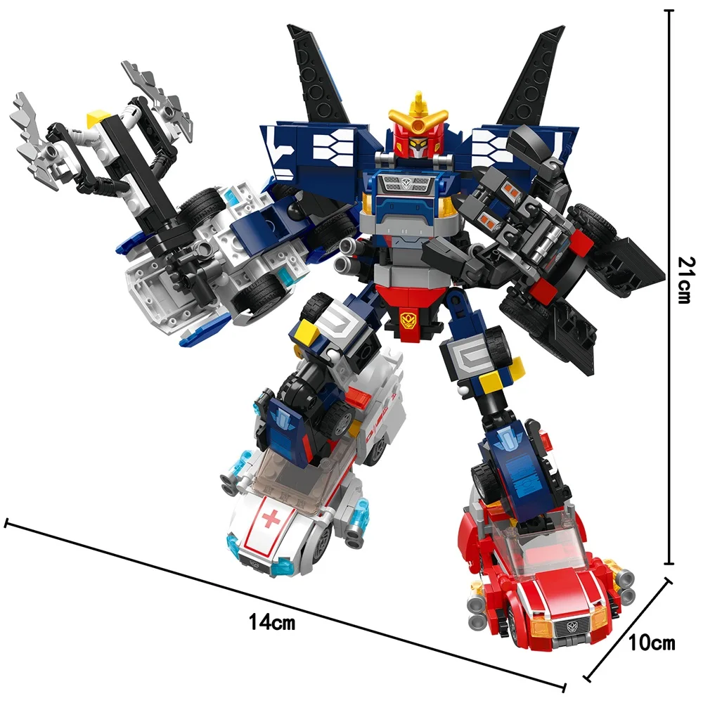 Zhegao KB2003 Toys Block Building Juguetes Kids Storm Reloaded Giants 5 in 1 Model Building Blocks Bricks