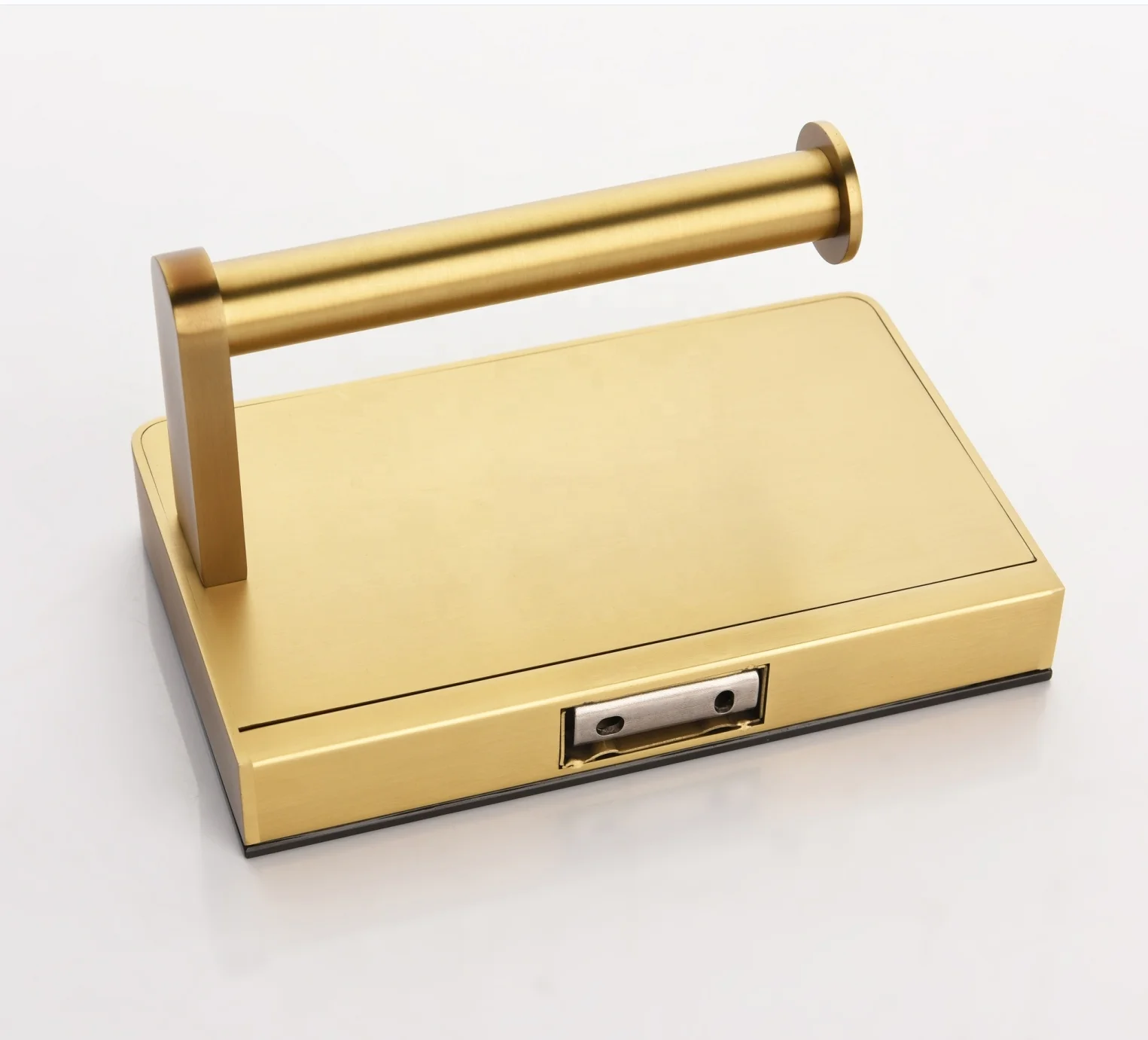 Duxini Marble Slab Modern Gold Wall Mounted Toilet Hotel Paper Towel Dispenser Wholesale Price Bathroom Tissue Rack Roll Holder