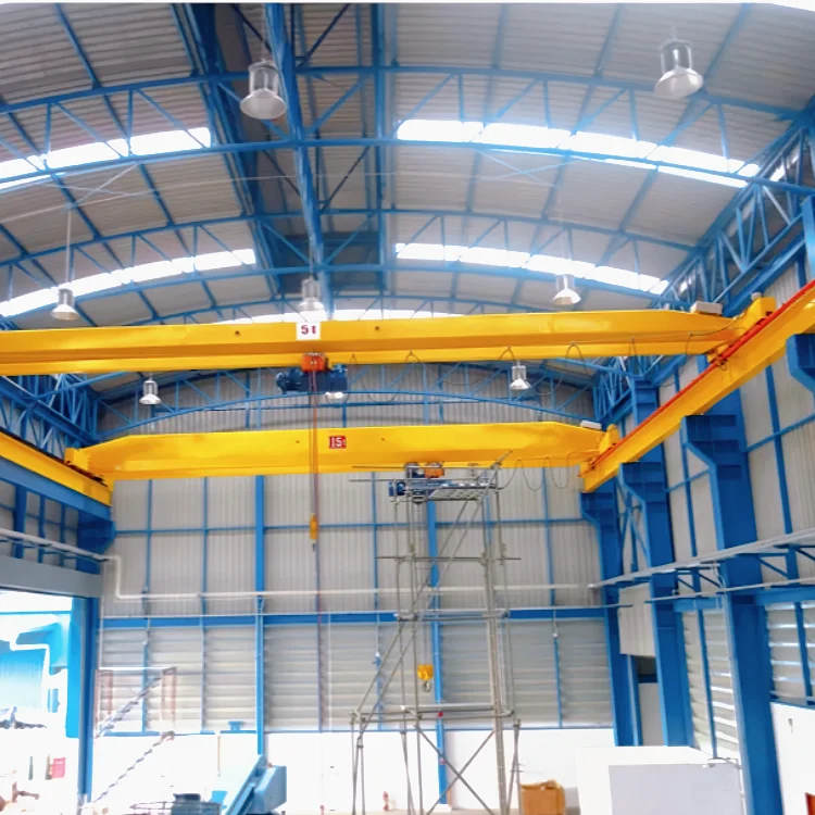 New 10 Ton Single Girder Electric Overhead Travelling Crane Electric Hoist Bridge 20m Max. Lifting Featuring New Motor Gear