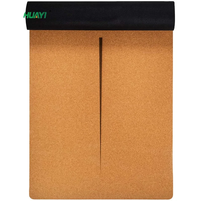 China Manufacturer wholesale  Custom Logo Cork TPE Yoga Mat eco-friendly cork yoga mat