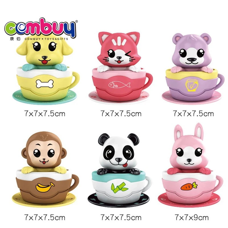 Flying saucer spinning chain car cartoon animals mini wind up toys