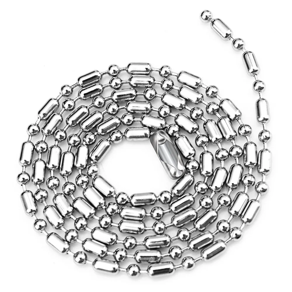
Stainless steel chain custom length chain for necklace for pendant long both sizes ball chain BZL0200JZ 