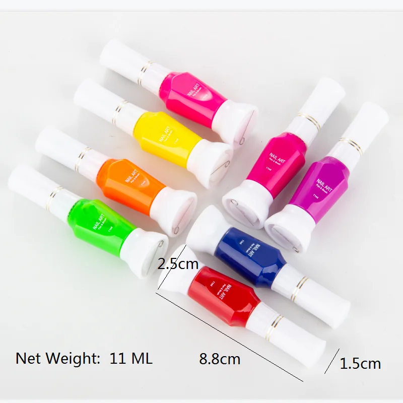 makeup cosmetic cheap price private label 2 in 1 ail polish and nail art pen