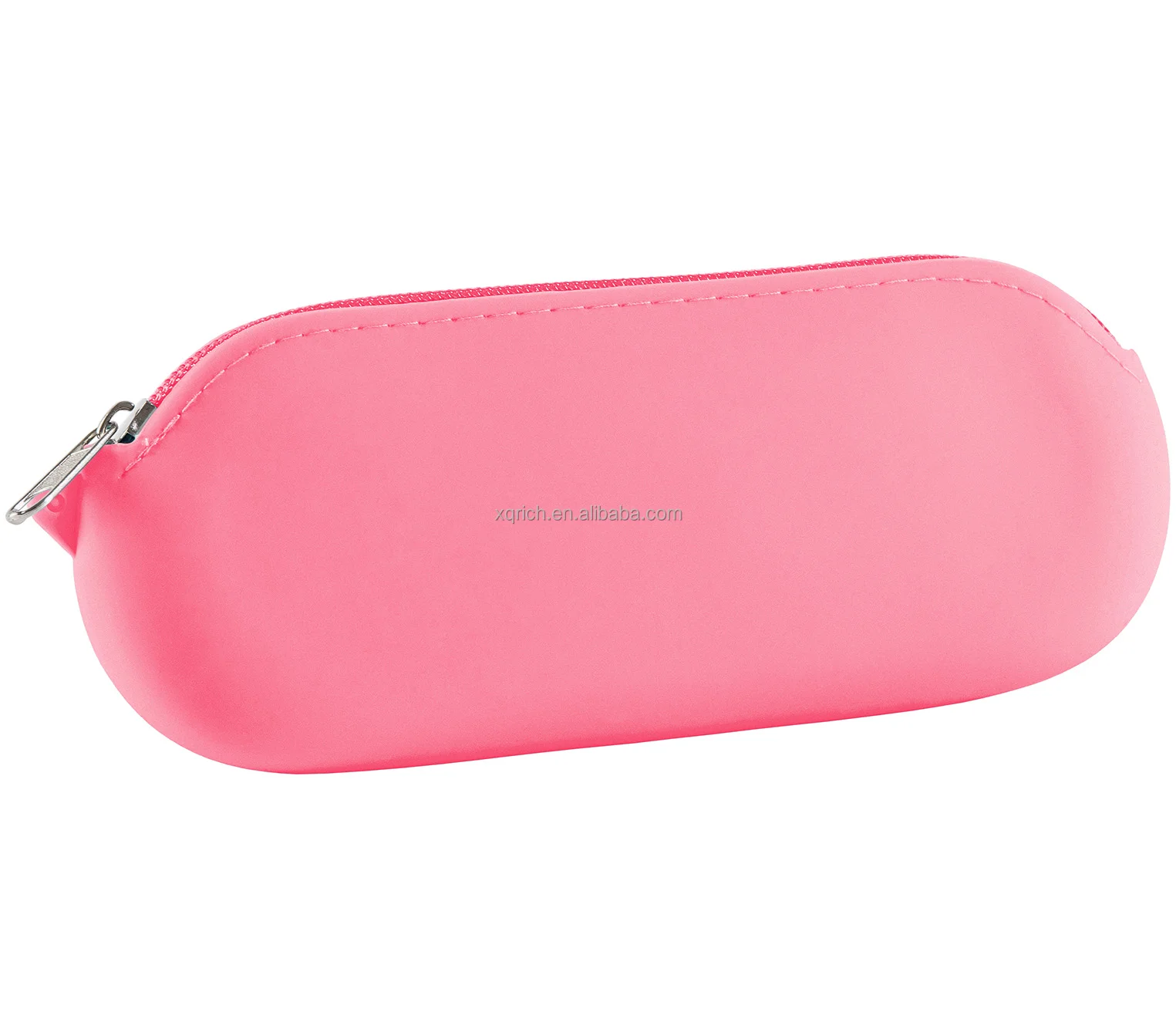Silicone glasses case with a soft touch feel secure zipper and lanyard point suitable for safe storage of spectacles protection