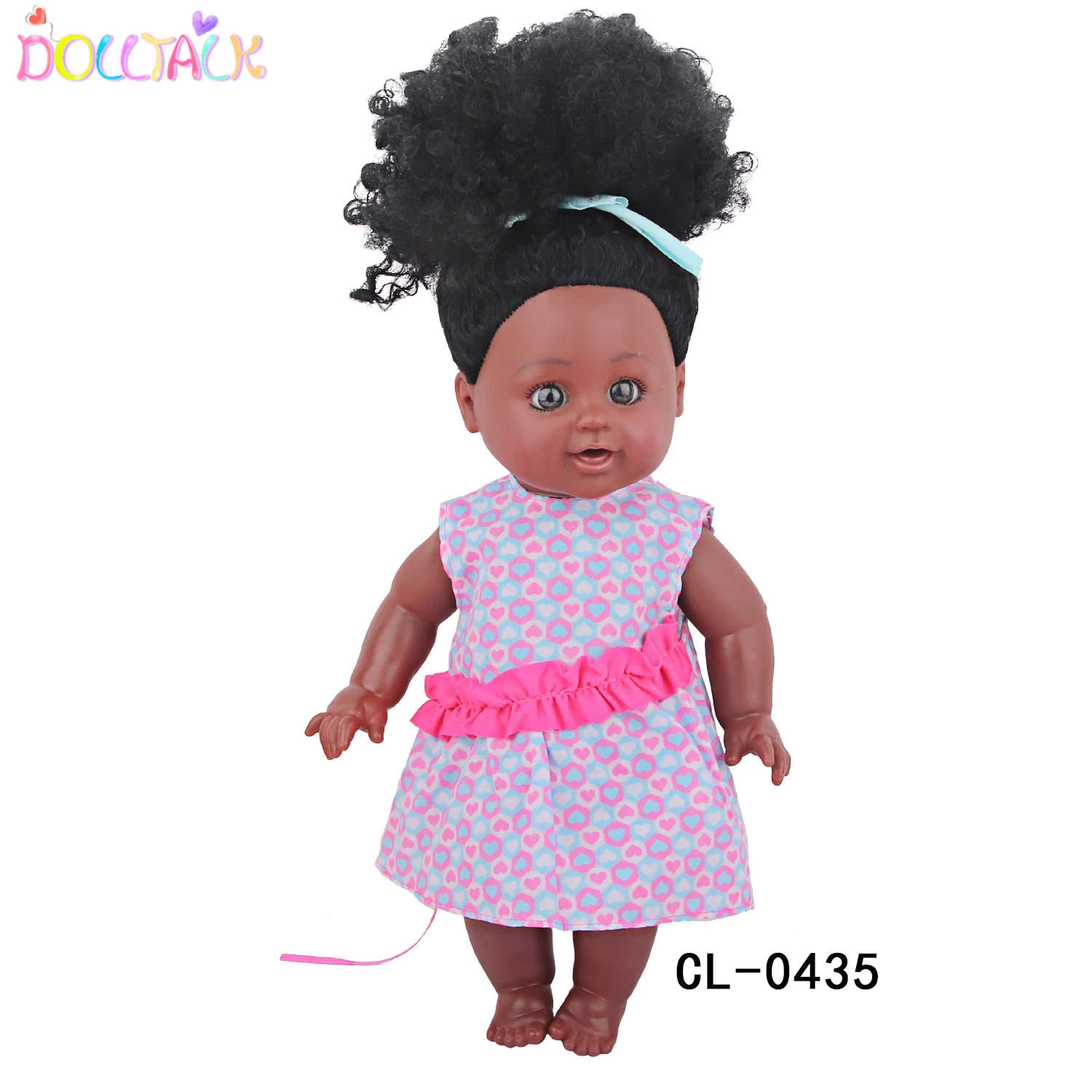 Stock Dolltalk Newest Coming 12 inch Black African Doll Dress