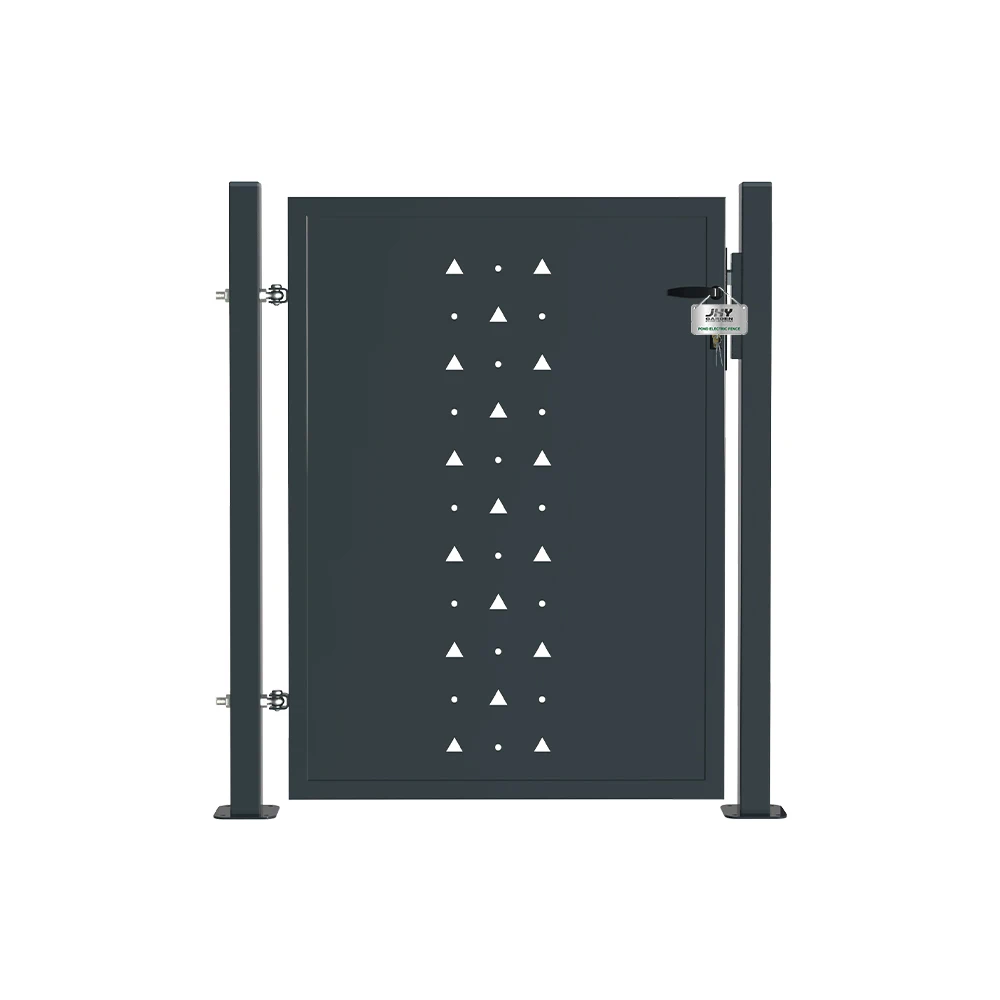 Дешевые ворота Заводская оцинкованная лазерная резка одна входная дверь