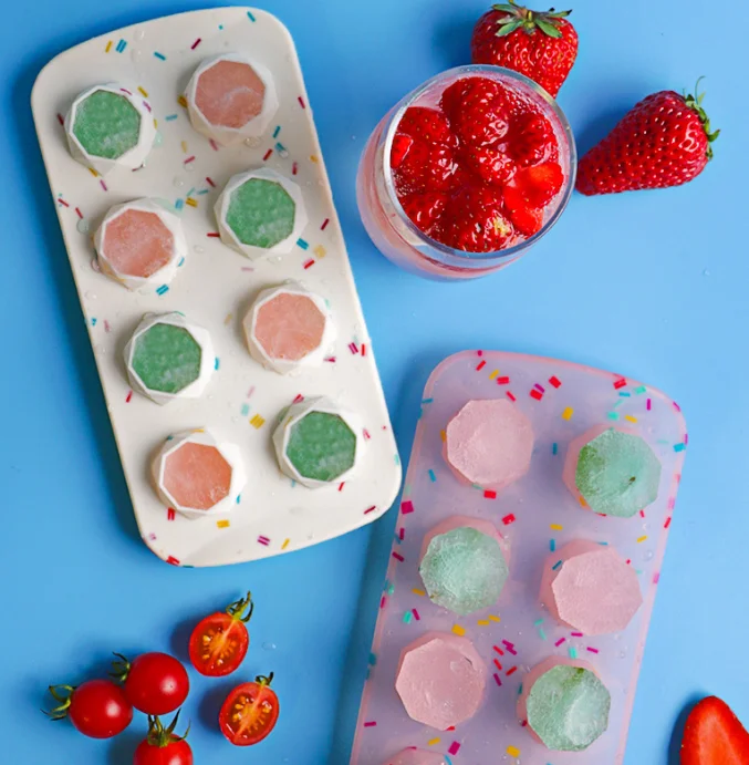 YDS  DIY Creative Diamond Easy Release Reusable Molds Maker Silicone Ice Cube Trays Molds