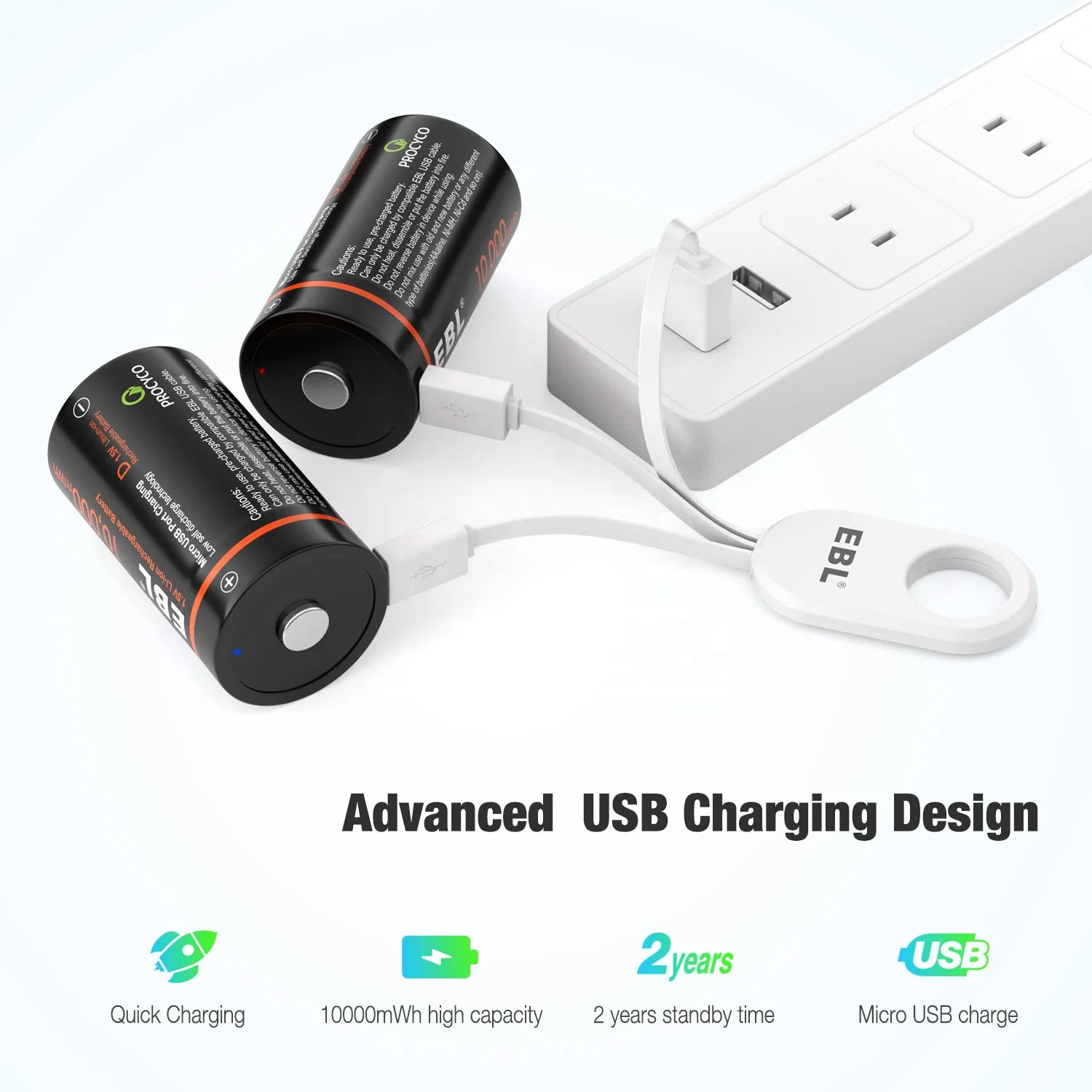  Литиевые аккумуляторы USB размера D 10000 мАч размер аккумулятор 1 5 в быстрая зарядка литиевая