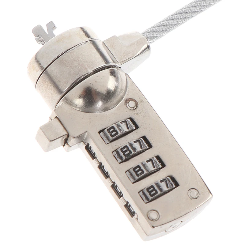 
4 цифры пароль безопасности замок для компьютера анти-кражи цепи для ноутбуков портативных пк противоугонный замок комбинированный защитный замок 