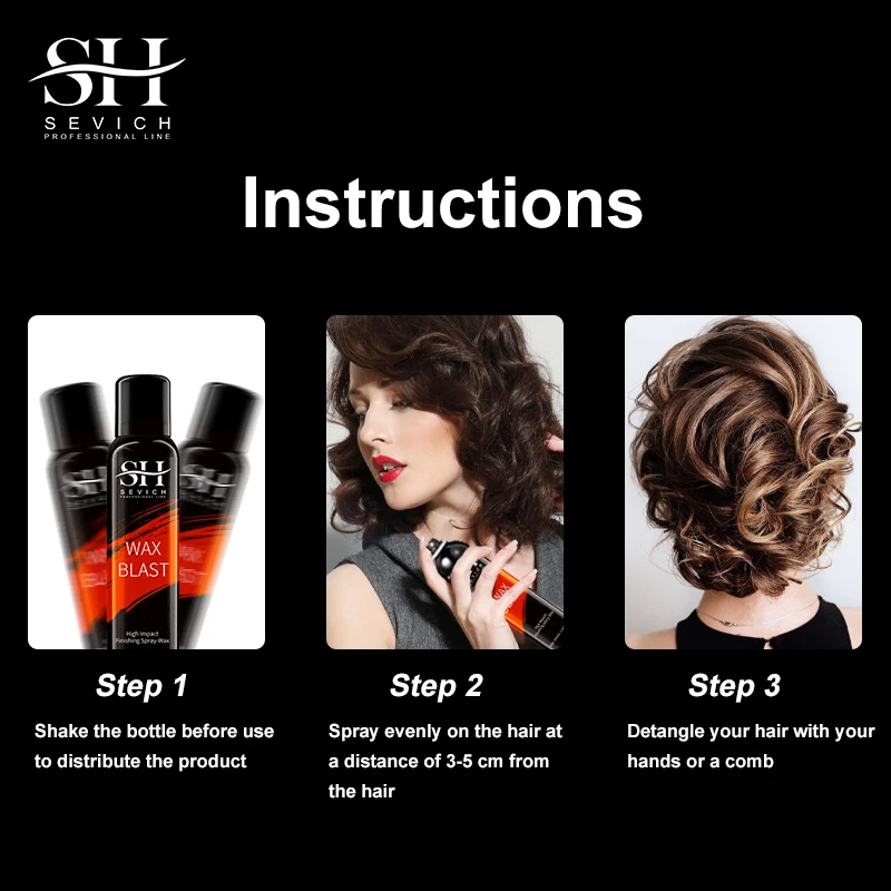 New Product Hair Styling Tools Strong Hold Spray For Hair Non Irritant Fast Drying Awesome Hair Styling Spray