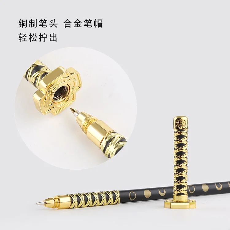 Luxury Japanese Metal katana Toy Touken Ranbu Online Sword Mikanba Gel Pen Action Figure for Anime fans