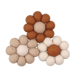 Ready To Ship Top Quality BPA Free handmade fancy choice Silicone Beads Daisy flower Teether