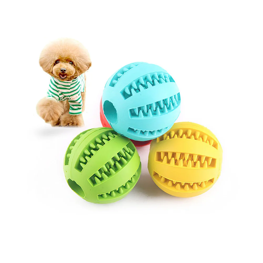 
Natural Rubber Teeth Cleaning Dog Chew Toy Rubber Pet Toy Dog Toy Ball 