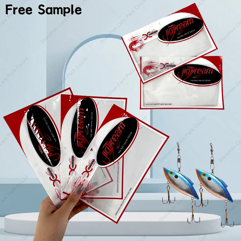 Fishing Accessories Plastic Zipper Fish Gear Hooks Custom Baits Worms Plastic Bags With Ziplock