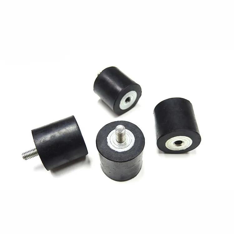 Female Cylindrical Car Engine Neoprene Feet Bumper VD Type Rubber Vibration Damper 20x20 m4 m6 Shock Absorber With Bolt Screw