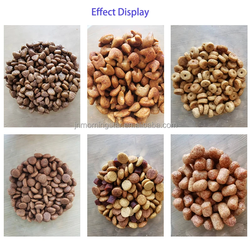 Double screw extruding dry pet food production line equipment for dog food making machine