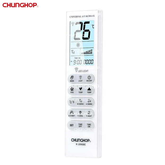 Multi brand K-2068E a/c remote universal air conditioner remote control replacement for LG Yair Carrier Trane etc