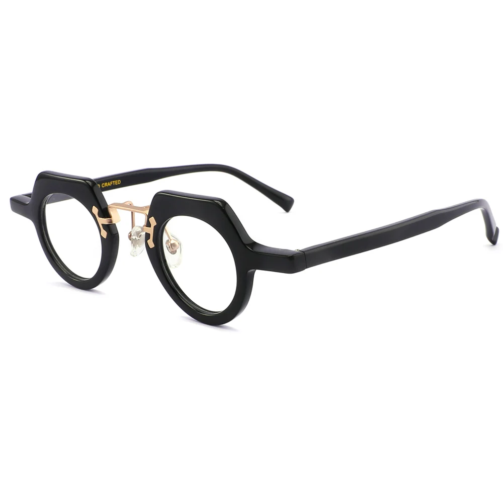High Quality Men Style Sheets Eyeglasses Transparent Designer Prescription Glasses Eyewear Acetate Optical Frames