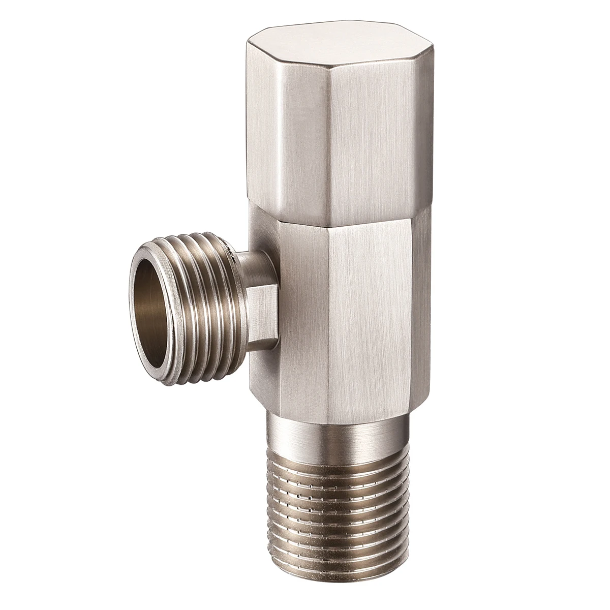 High quality square black coating brass toilet valve angle valve shower connecter