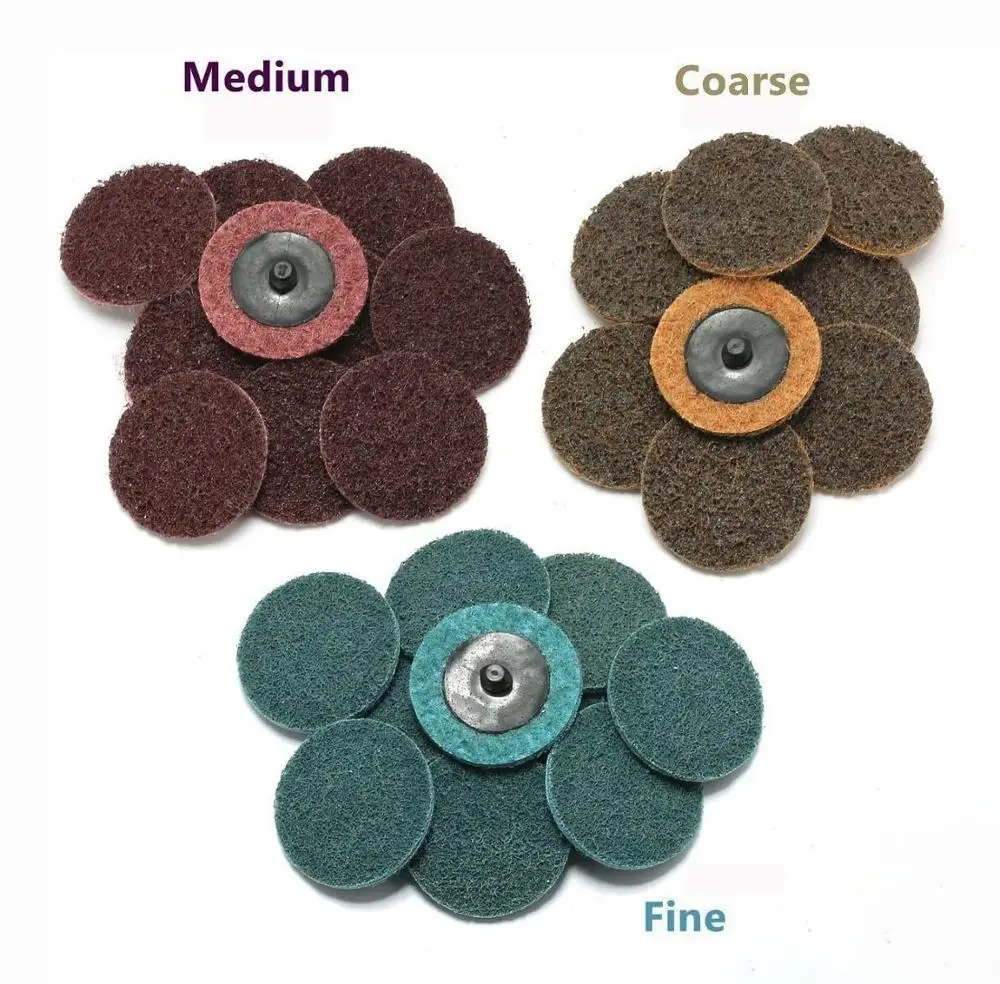 PEX 50mm Green Quick Change Surface Conditioning Nylon Disc Sanding Roll Lock  Discs