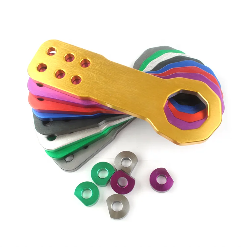 Цена по прейскуранту завода-изготовителя, алюминиевые маленькие автомобильные аксессуары для гоночных автомобилей, прицеп, сцепное кольцо, буксировочный крючок с красным, оранжевым, зеленым