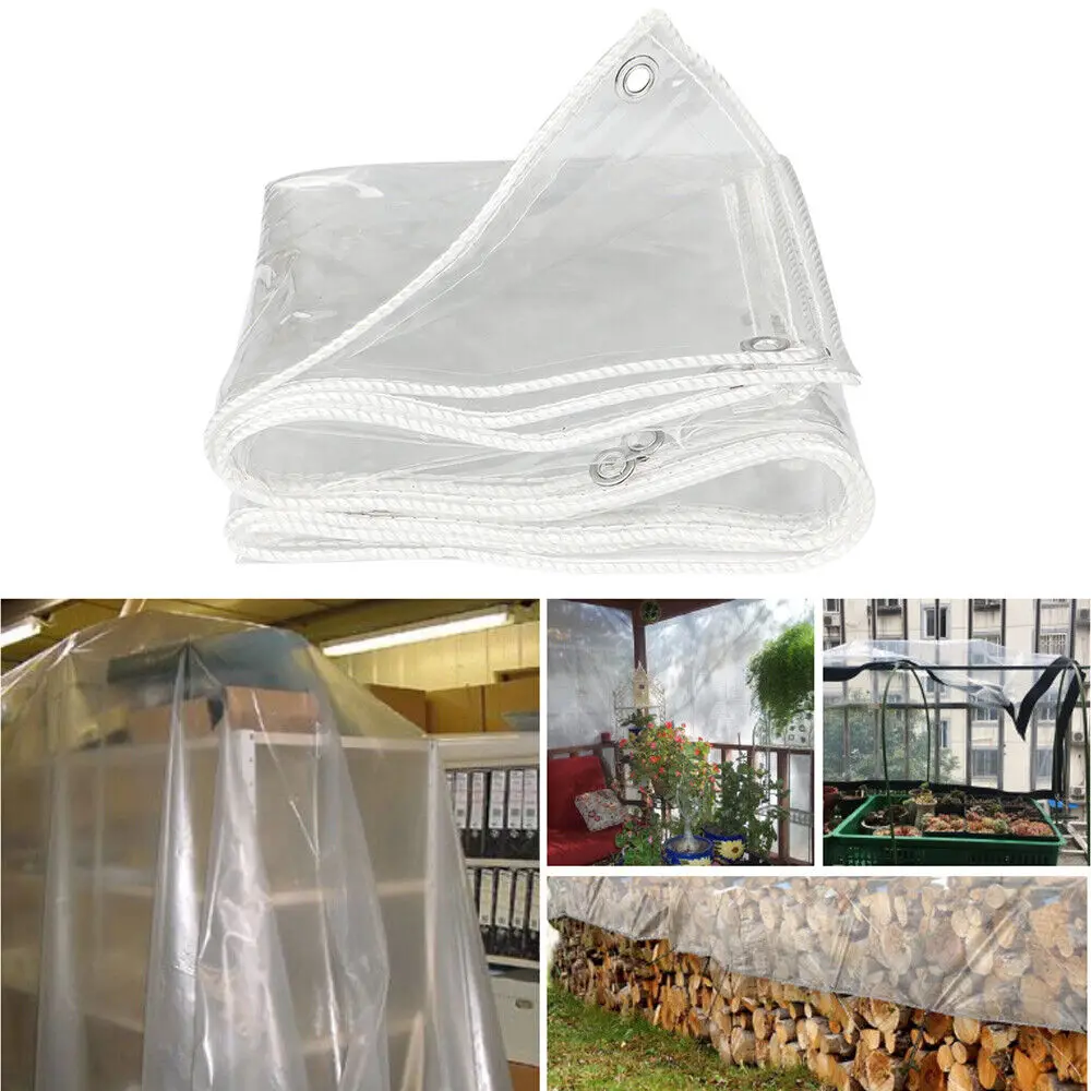 Tarpaulin Roll Heavy Duty Waterproof Tarpaulin Tear-resistant High-density PVC Tarp for Tent Garden PVC Pvc Coated Other Fabric