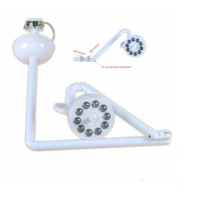 Ceiling mounted operation room lights 10 bulbs 30W led examination lights dental operating lamp for clinic or hospital