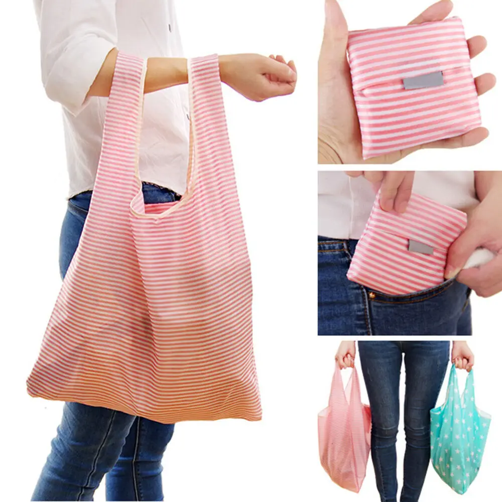 costume shopping bag eco polyester foldable grocery reusable promotional
