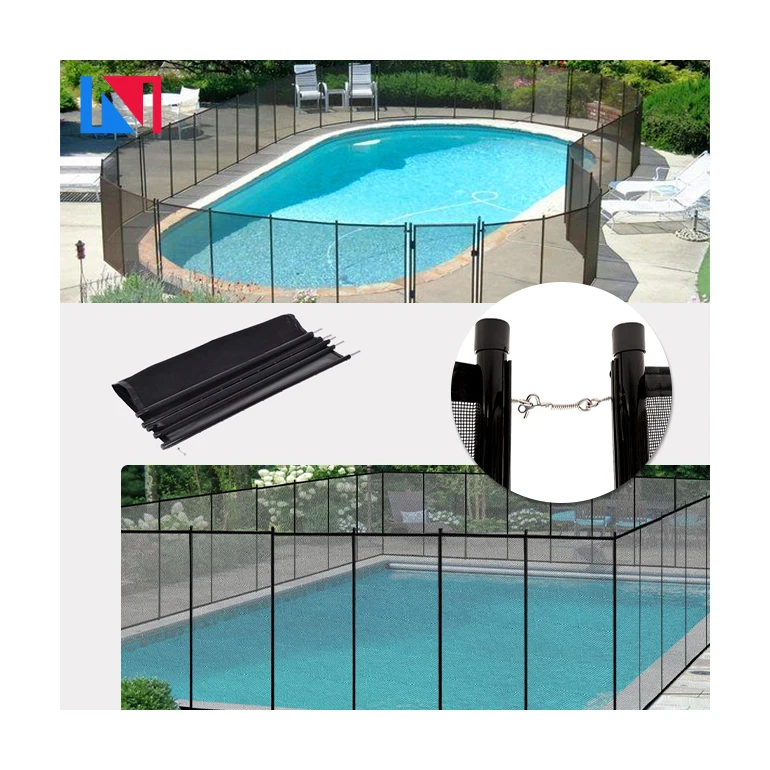 Portable Removable Pvc Baby Home Black Safety Fencing Inground Swimming Pool Aluminum Pool Fence