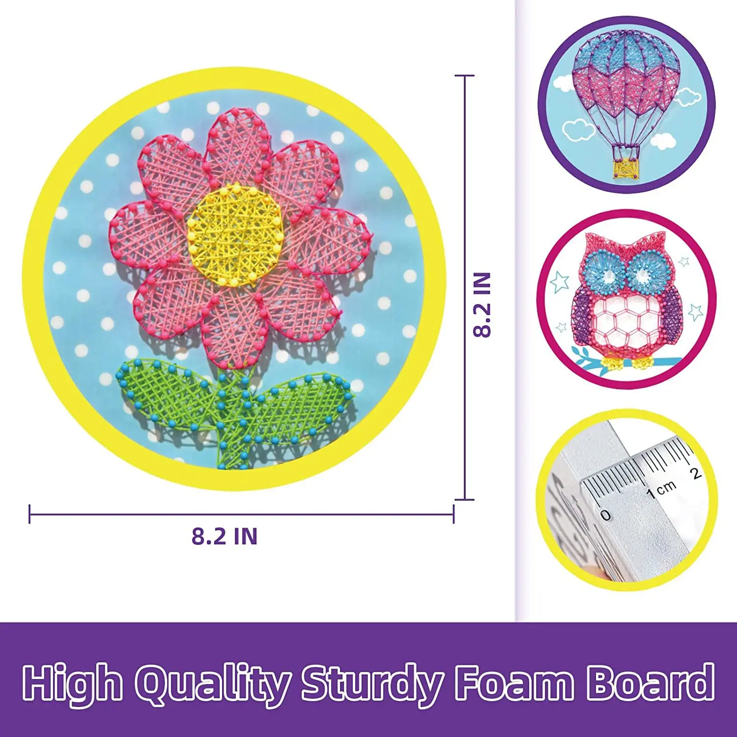 Stocking String Sewing Winding 3D DIY Craft Material Kit For Children Intelligence