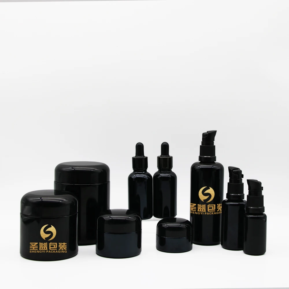 Round Large 250g 500g UV Black Dark  Violet Stash Jar Herb UV Smell Proof Air Tight Storage Glass Jar