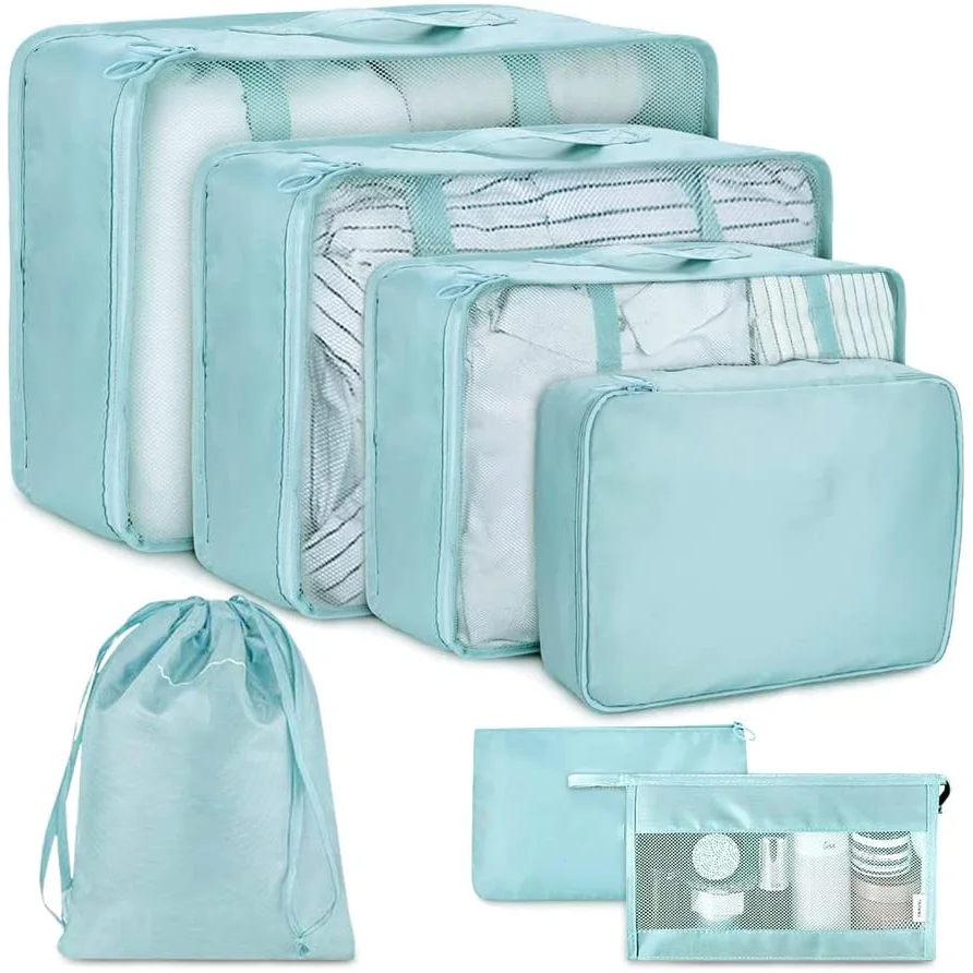 Дилерские упаковочные кубики для путешествий водонепроницаемый органайзер багажа складные дорожные Кубы многофункциональная сумка хранения