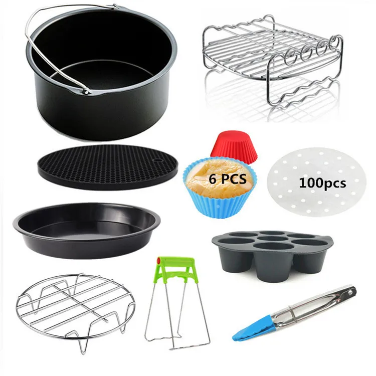 Bpa Free Airfryer Baking Bakeware Non-Stick Coating Air Fryer Accessories Sets
