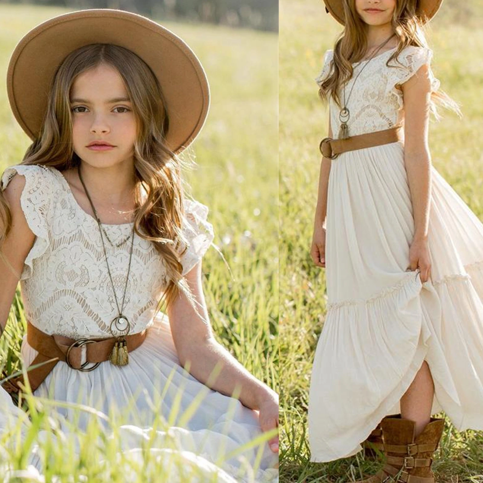 Оптовая продажа детской одежды на заказ летняя детская одежда от поставщика дизайнерская для девочек платье кружевное