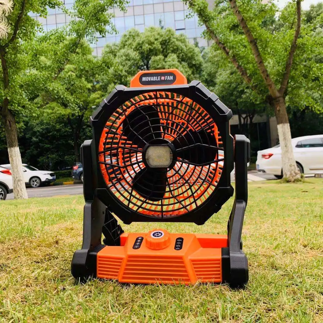 new design 15W Portable  Sunjet power Solar camping Fan with high brightness LED  Lights charging for cell phone