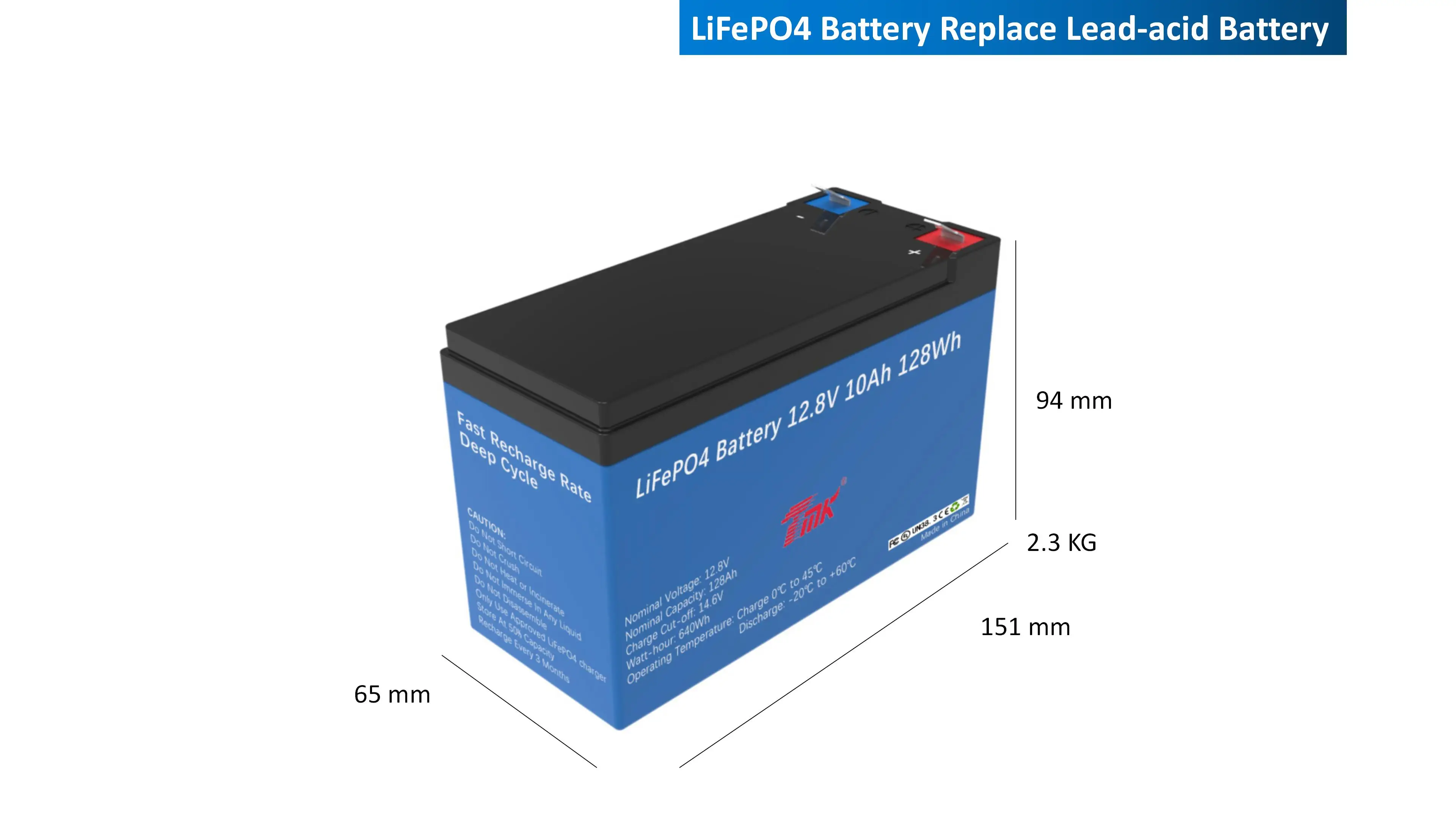 Customize Rechargeable LiFePO4 Battery Pack 12V 9V Battery 10Ah Lithium Iron Phosphate Solar Battery