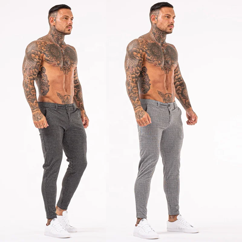 New Nice Hot Mens Chinos Pants Skinny Fitting Mens Trousers Two Colors Slim Trousers Pants For Man