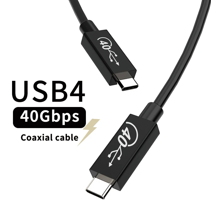 New USB4 Cable 100W 40Gbps  5K@60Hz Audio Video 20V 5A Coaxial USB C Thunderbolt3/USB4.0 Gen3 Type Cable