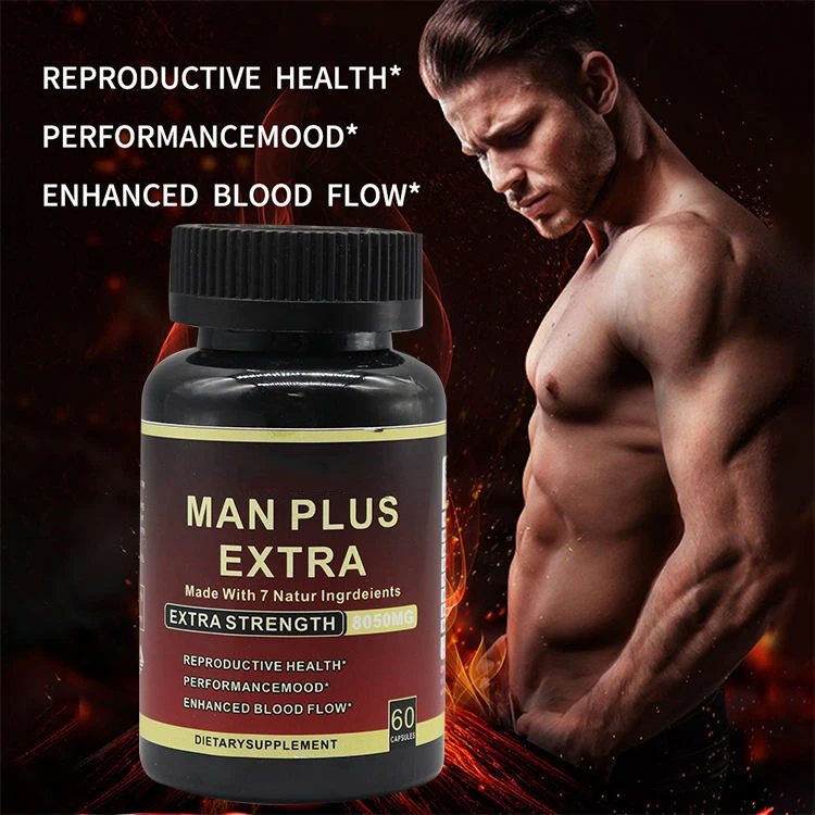 High quality Herbal xxxxl maca ROOT PLUS ginseng capsule men energy support maca strong man capsule energy provide capsules