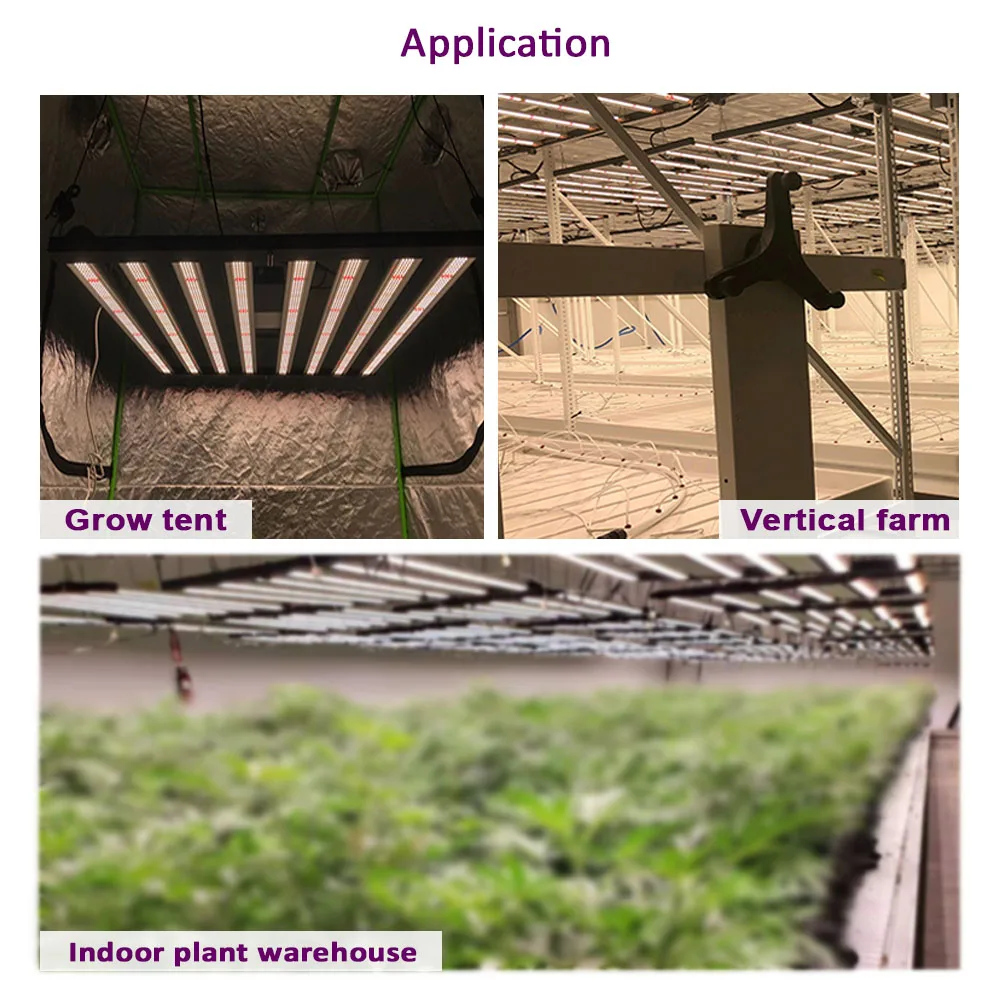 USA Warehouse Foldable 720w Grow Light LED  Indoor Plants Support Controller Dimmable 720w Samsung LED Grow Light Hydroponic