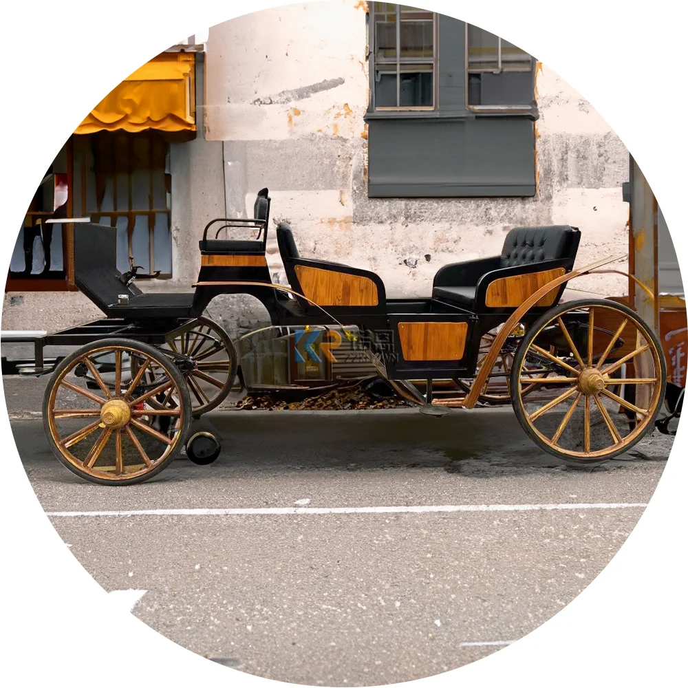 New Coming Four Wheel Horse Wagon Royal Princess Touristic Horse Carriage Electric Vehicles