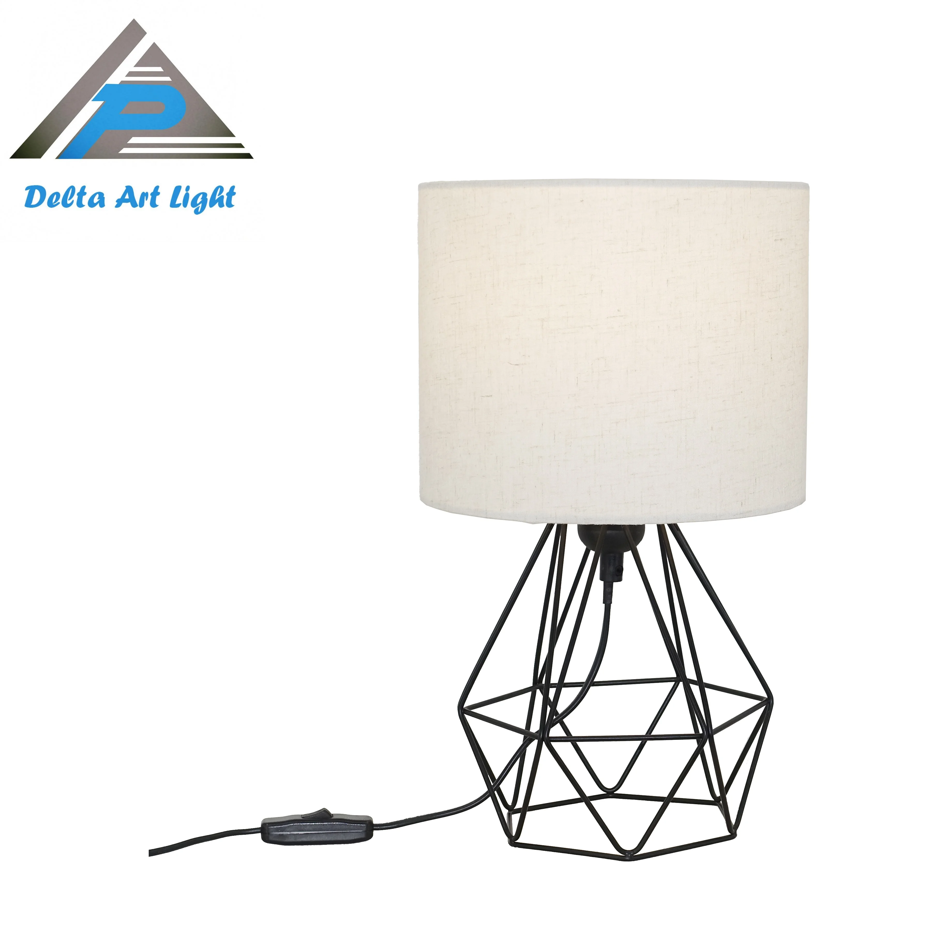 Modern Home Decor Led Minimalist Creative Designer Art Light Luxury Metal Base Table Lamp for Living Room Bedroom Bedside