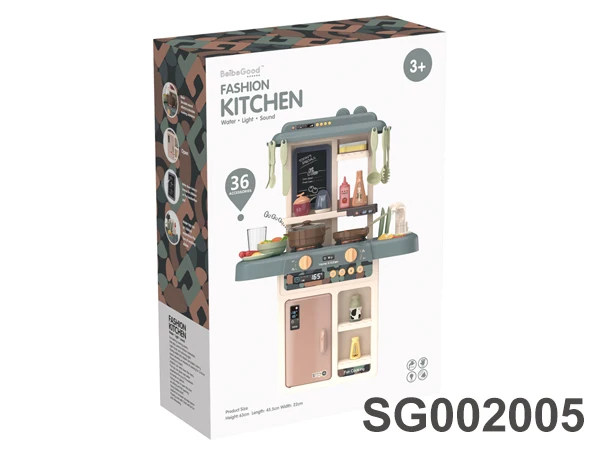 2024 63CM fashion simulation boys kitchen table play set for kids toddlers cooking pretend game toy